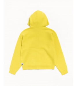 Свитер Stussy Textured Zip Hooded Sweater Yellow - Фото №2