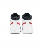 Кроссовки Jordan 1 Mid White Black Chile Red (GS)