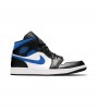 Кроссовки Jordan 1 Mid White Black Royal