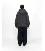 Stussy Zip Hoodie Faded Graphic Washed Black
