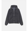 Stussy Zip Hoodie Faded Graphic Washed Black