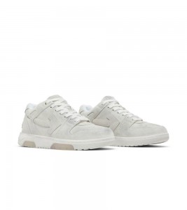 OFF-WHITE Out Of Office OOO Low Tops White Distressed - Фото №2