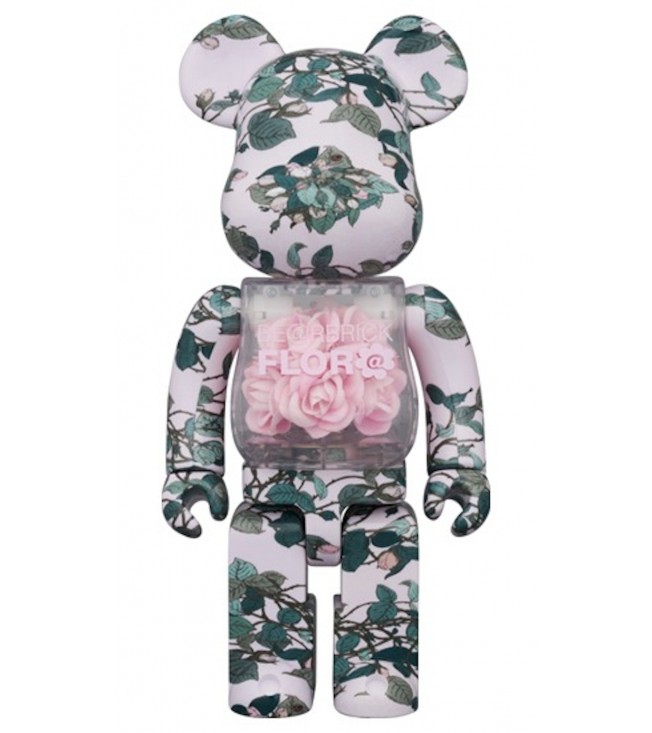 Bearbrick Flor@ Pink Rose 400%