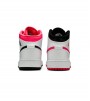 Кроссовки Air Jordan 1 Mid White Black Hyper Pink GS