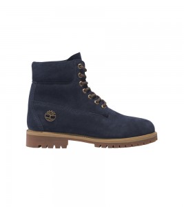 Timberland Heritage 6 Inch Lace Up Waterproof Dark Blue Suede