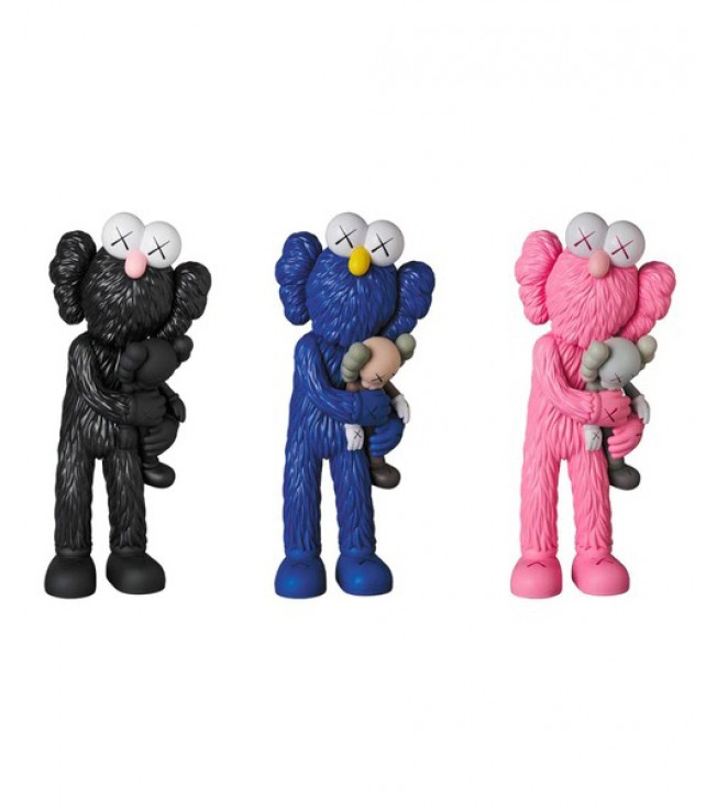 KAWS Take Vinyl Figure Black/Blue/Pink Set