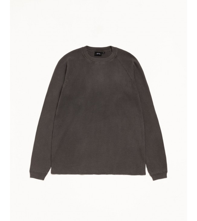 Свитер Stussy Mantra Raglan Thermal Washed Black