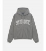 Stussy Outline Zip Hoodie Grey
