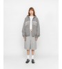 Stussy Outline Zip Hoodie Grey