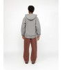 Stussy Outline Zip Hoodie Grey
