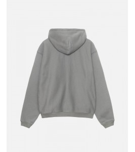 Stussy Outline Zip Hoodie Grey - Фото №2