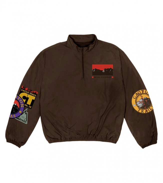 Ветровка Travis Scott Cactus Trails Half-Zip Windbreaker Brown