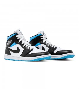 Кроссовки Jordan 1 Mid University Black White Женские WMNS - ???? ?20