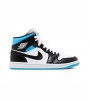 Кроссовки Jordan 1 Mid University Black White Женские WMNS