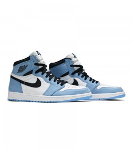 Кроссовки Jordan 1 Retro High White University Blue Black - ???? ?20