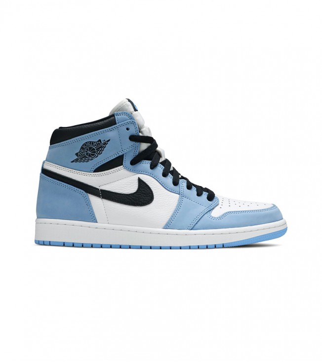 Кроссовки Jordan 1 Retro High White University Blue Black