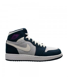 Кроссовки Air Jordan 1 Retro High Sail Squadron Blue GS