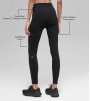 Леггинсы Alo Yoga Seamless High-Waist Two Tone Rib Black