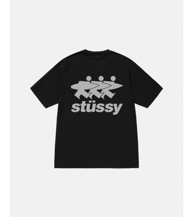 Stussy Surfwalk Pigment Dyed Tee Black