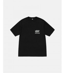 Stussy Surfwalk Pigment Dyed Tee Black - Фото №2