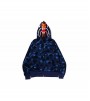 Худи BAPE Color Camo Tiger Shark Wide Full Zip Double Hoodie Navy