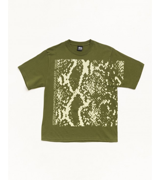 Футболка Stussy Snakeskin Tee Olive