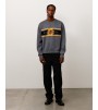 Свитер Stussy Striped Hibiscus Sweater Grey