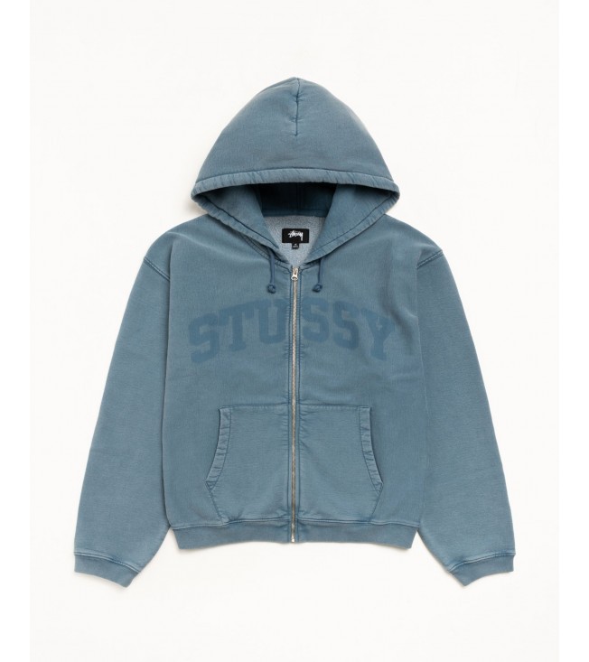 Худи Stussy Faded Graphic Zip Hoodie Washed Navy