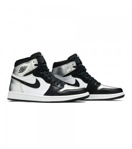 Кроссовки Jordan 1 Retro High Silver Toe WMNS - Фото №2