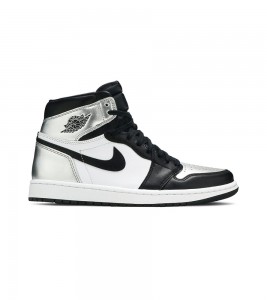 Кроссовки Jordan 1 Retro High Silver Toe WMNS