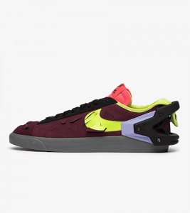 Nike Blazer Low "Night Maroon" x ACRONYM
