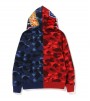 Худи BAPE CAMO SHARK RED NAVY FULL ZIP HOODIE