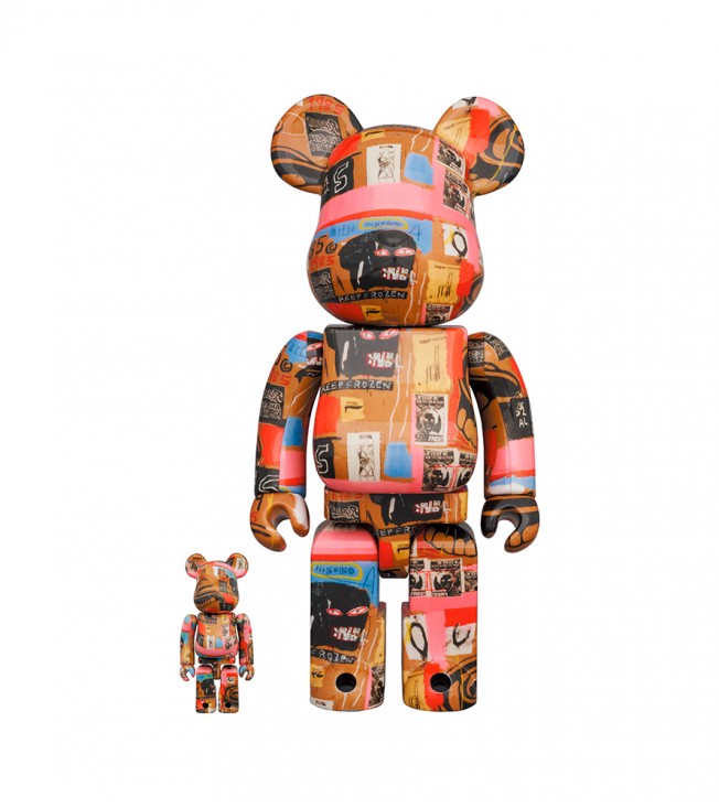 Bearbrick Andy Warhol x JEAN-MICHEL BASQUIAT #2 100% & 400%