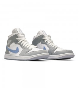 Кроссовки Jordan 1 Mid Wolf Grey Aluminum WMNS - ???? ?20