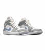 Кроссовки Jordan 1 Mid Wolf Grey Aluminum WMNS