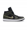 Кроссовки Air Jordan 1 Mid Military Olive WMNS