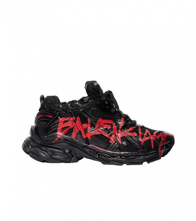 Balenciaga Runner Graffiti Black Red