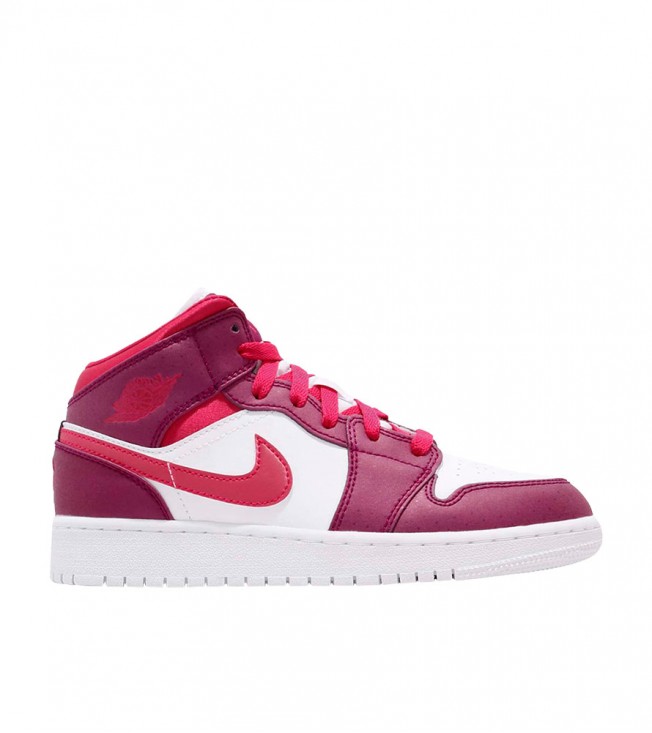 Кроссовки Air Jordan 1 Mid True Berry Rush Pink GS
