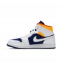 Кроссовки Air Jordan 1 Mid Royal Blue Orange
