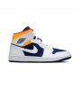 Кроссовки Air Jordan 1 Mid Royal Blue Orange