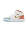 Jordan 1 Mid Sneaker School NC to Chicago (GS)
