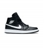 Кроссовки Air Jordan 1 Mid Black White WMNS