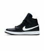 Кроссовки Air Jordan 1 Mid Black White WMNS