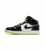 Кроссовки Air Jordan 1 Mid Black Cyber Mystic Green GS