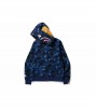 Худи BAPE Color Camo Shark Full Zip Hoodie Blue