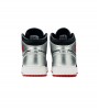 Кроссовки Air Jordan 1 Mid Black Red Silver GS