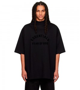 Футболка Fear of God Essentials Black Bonded T-Shirt Jet Black