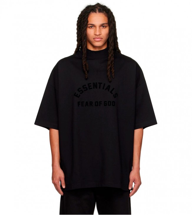 Футболка Fear of God Essentials Black Bonded T-Shirt Jet Black