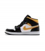 Кроссовки Jordan 1 Mid White Pollen Black