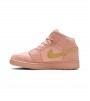 Кроссовки Air Jordan 1 Mid Coral Gold GS
